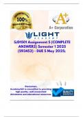 SJD1501 Assignment 5 (COMPLETE ANSWERS) Semester 1 2025 (593452) - DUE 5 May 2025; 100% TRUSTED Complete, trusted solutions and explanations