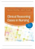 Test Bank for Clinical Reasoning Cases in Nursing 8th Edition ISBN-9780323831734 All Chapters Latest Complete Guide