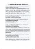 ATI PN Nursing Care of Children Practice 2020 B