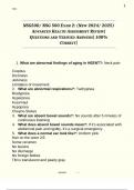 NSG 500 &ndash; Exam 2 &lpar;2024&ndash;2025&rpar; Advanced Health Assessment Review with Verified Questions & 100&percnt; Correct Answers