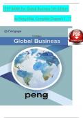 Solution Manual for Global Business&comma; 5th Edition by Peng Mike&comma; Verified Chapters 1 - 17&comma; Complete Newest Version