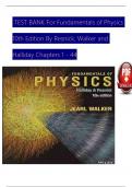 Complete Solution Manual Fundamentals of Physics Extended 10th Edition Halliday Questions & Answers with rationales