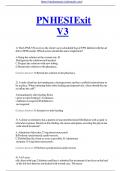 HESI PN EXIT EXAM V3 LATEST VERSION ALL 110 QUESTIONS AND VERIFIED ANSWERS 