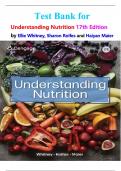 Test Bank for Understanding Nutrition 17th Edition by Ellie Whitney&comma; Sharon Rolfes and Haiyan Maier ISBN-9780357974278 All Chapters Latest Guide Graded A&plus;