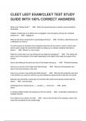CLEET LEDT EXAM&sol;CLEET TEST STUDY GUIDE WITH 100&percnt; CORRECT ANSWERS