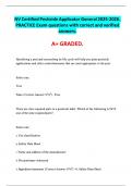 NV Certified Pesticide Applicator General 2025-2026&period; PRACTICE Exam questions with correct and verified answers&period;  A&plus; GRADED&period;