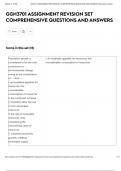 GGH3701 ASSIGNMENT REVISION SET COMPREHENSIVE QUESTIONS AND ANSWERS