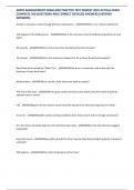 ARBYS MANAGEMENT EXAM AND PRACTICE TEST NEWEST 2025 ACTUAL EXAM COMPLETE 200 QUESTIONS AND CORRECT DETAILED ANSWERS &lpar;VERIFIED ANSWERS&rpar;