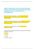   NR565 &sol; NR 565 FINAL EXAM LATEST 2025-2026 UPDATE QUESTION AND ANSWERS ADVANCED PHARMACOLOGY FUNDAMENTALS &ndash; CHAMBERLAIN 
