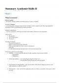 Summary Academic Skills 2