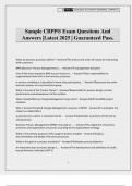 Sample CBPP&reg; Exam Questions And Answers &vert;Latest 2025 &vert; Guaranteed Pass&period;