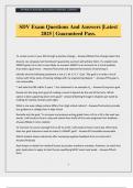 SDV Exam Questions And Answers &vert;Latest 2025 &vert; Guaranteed Pass&period;