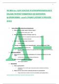 NURS 611 ADVANCED PATHOPHYSIOLOGY EXAM &lpar;WITH VERIFIED QUESTIONS &ANSWERS&rpar; -100&percnt; PASS LATEST UPDATE 2025