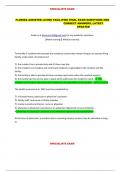 FLORIDA ASSISTED LIVING FACILITIES FINAL EXAM QUESTIONS AND  CORRECT ANSWERS&comma; LATEST  UPDATED 