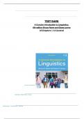 Test Bank for A Concise Introduction to Linguistics&comma; 6th edition Bruce Rowe and Diane Levine All Chapters 1-14 Covered