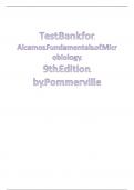 Test Bank for Alcamos Fundamentals of Microbiology 12th Edition by Pommerville Complete Guide A+.pdf