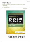 Test Bank for Pilbeams Mechanical Ventilation 7th Edition by J&period;M Cairo &vert; All Chapters Covered&period;Questions and answers