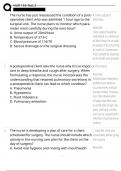 NUR 155 Test 2&colon; FOUNDATIONS OF NURSING Comprehensive Questions and Answers