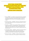 CFCI FINAL EXAM PREP  2025&sol;2026 QUESTIONS AND VERIFIED  CORRECT SOLUTIONS &vert;&vert; 100&percnt;  GUARANTEED PASS  <BRAND NEW VERSION>