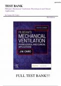 Test Bank for Pilbeam's Mechanical Ventilation&comma; 8th Edition by James M&period; Cairo &vert;&vert; All Chapters &lpar; 1-23&rpar; &vert; Latest Complete Guide&period; Questions and answers