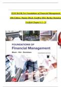 TEST BANK For Foundations of Financial Management, 18th Edition by Stanley Block, Geoffrey Hirt, Bartley Danielsen| Verified Chapter's 1 - 21 | Complete Newest Version