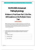 Walden University NURS6501 Advanced Pathophysiology Midterm & Final Exam Part 1 &lpar;UPDATED 2025&rpar;