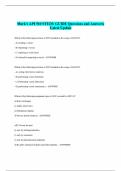 Mark's API 510 STUDY GUIDE Questions and Answers&vert;  Latest Update 