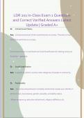 LDR 201 In-Class Exam 1 Questions  and Correct Verified Answers Latest  Update &vert; Graded A&plus;