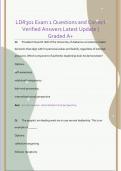 LDR301 Exam 1 Questions and Correct  Verified Answers Latest Update &vert;  Graded A&plus;