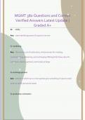 MGMT 380 Questions and Correct  Verified Answers Latest Update &vert;  Graded A&plus;