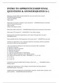 INTRO TO APPRENTICESHIP FINAL QUESTIONS & ANSWERS&lpar;RATED A&plus;&rpar;
