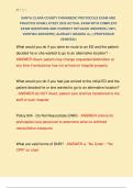 SANTA CLARA COUNTY PARAMEDIC PROTOCOLS EXAM AND  PRACTICE EXAM LATEST 2025 ACTUAL EXAM WITH COMPLETE  EXAM QUESTIONS AND CORRECT DETAILED ANSWERS &lpar;100&percnt;  VERIFIED ANSWERS&rpar; &vert;ALREADY GRADED A&plus;&vert; &vert;&vert;PROFESSOR  VERIFIED&vert;&vert; 