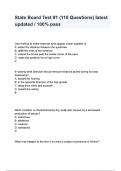 State Board Test -1 &lpar;110 Questions&rpar; latest updated 100- pass