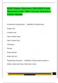 BASI Pilates Reformer 2024&sol;2025 Exam  Questions with 100&percnt; Correct Answers &vert;  Latest Update