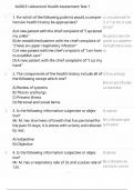 NUR631-Advanced Health Assessment Test 1&sol; 2025 version