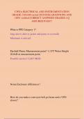 CWEA ELECTRICAL AND INSTRUMENTATION  GRADE 2 EXAM &lpar;actual 2025&sol;2026&rpar; QUESTIONS AND  100&percnt; verified CORRECT ANSWERS GRADED A &vert;&vert;  ASSURED PASS&excl;&excl;&excl;
