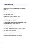 NASM 7th Edition questions and answers