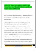 CLC-222 Contracting 2024&sol;2025 Exam  Questions and Detailed Answers &vert; Get it  100&percnt; Correct Answers