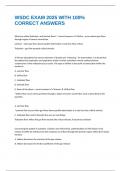 WSDC EXAM 2025 WITH 100&percnt; CORRECT ANSWERS