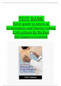 Test Bank for Bates&rsquo; Guide To Physical Examination and History Taking 13th Edition All Chapters Completed A&plus; Guide ISBN&colon;9781496398178 Newest Edition 2025 Instant Pdf Download