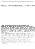 Internal audit Exam 1