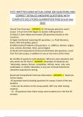 FCTC WRITTEN EXAM ACTUAL EXAM 100 QUESTIONS AND  CORRECT DETAILED ANSWERS QUESTIONS WITH  COMPLETE SOLUTIONS GUARANTEED PASS brand new  2025