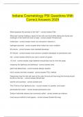  Indiana Cosmetology PSI Questions With Correct Answers 2025