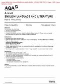Actual 2024 AQA A-level ENGLISH LANGUAGE & LITERATURE 7707&sol;1 Paper 1 QP &plus; Mark  Scheme &plus; Insert Actual 2024 AQA A-level ENGLISH LANGUAGE AND LITERATURE 7707&sol;1 Paper 1 Telling  Stories Merged Question Paper &plus; Mark Scheme &plus; Insert