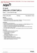 Actual 2024 AQA A-level ENGLISH LITERATURE A 7712&sol;1 Paper 1 Merged Question  Paper &plus; Mark Scheme Actual 2024 AQA A-level ENGLISH LITERATURE A 7712&sol;1 Paper 1 Love through the ages  Merged Question Paper &plus; Mark Scheme