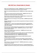HSC 350 Test 1 Study Guide A&plus; Graded 