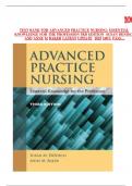 TEST  BANK   FOR   ADVANCED   PRACTICE   NURSING&colon;   ESSENTIAL    KNOWLEDGE   FOR   THE   PROFESSION   5RD   EDITION  SUSAN R  DENISCO    AND   ANNE   M   BAKER  LATEST  UPDATE   2025  100&percnt;  PASS&hellip; ISBN&period;&period;&period;9781284176124