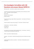 Fire Investigator 2nd edition with 138 Questions and answers Newest RATED A&plus; 