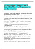 Cosmetology State Board Practice Test &lpar;146 questions and answers&rpar;