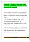 NURS 6011 EXAM PACKAGE DEAL QUESTIONS AND VERIFIED DETAILED ANSWERS &vert; 100&percnt; GUARANTEED PASS &vert; ALREADY GRADED A&plus;